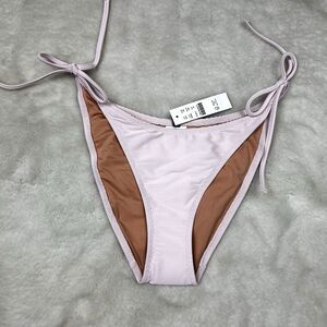 J Crew String Bikini Bottom Ribbed Cheeky Curved Waist